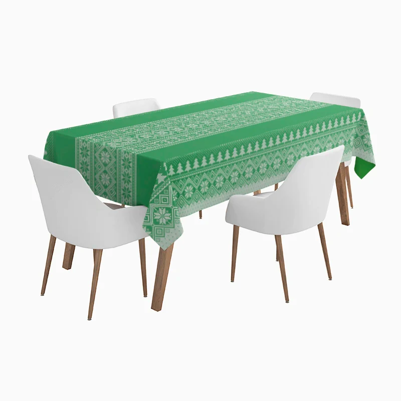Rollo Mantel Papel Navidad 1.20 x 4 m Verde con Estampado - Image 3