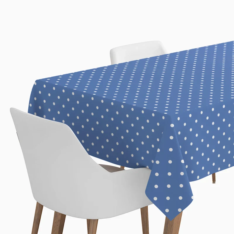 Rollo Mantel Papel Lunares 1.20 x 5 m Azul