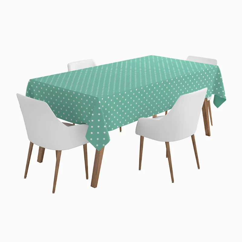 Rollo Mantel Papel Lunares 1.20 x 5 m Verde Menta - Image 2