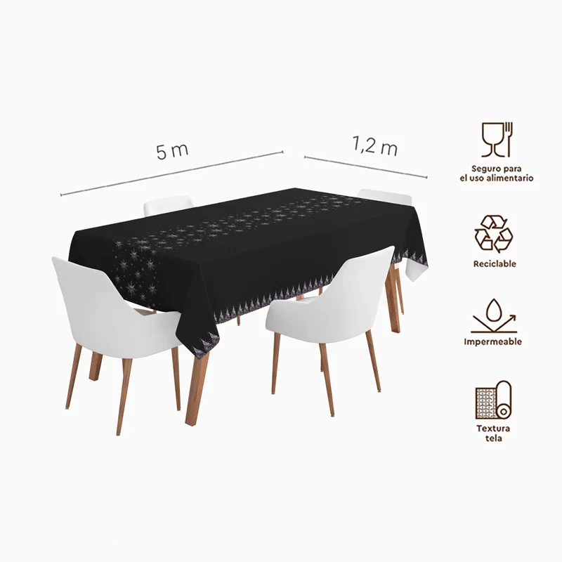 Rollo Mantel Papel Navidad 1.20 x 5 m Estrellas de Nochevieja - Image 2
