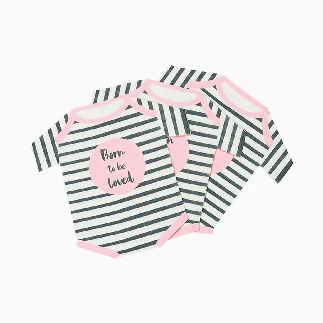 Servilletas Papel Body "Born to be Loved" Rosa / Pack 16 uds - Image 3