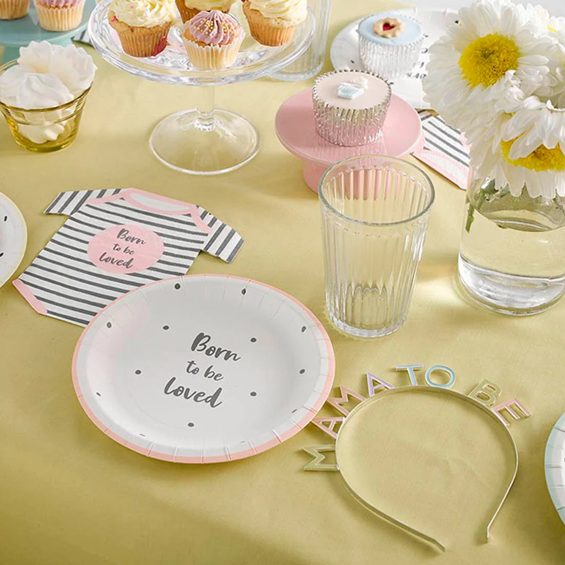 Servilletas Papel Body "Born to be Loved" Rosa / Pack 16 uds - Image 4