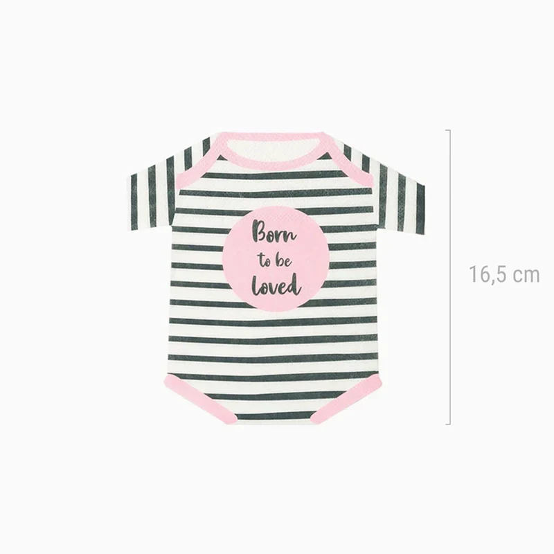 Servilletas Papel Body "Born to be Loved" Rosa / Pack 16 uds - Image 5