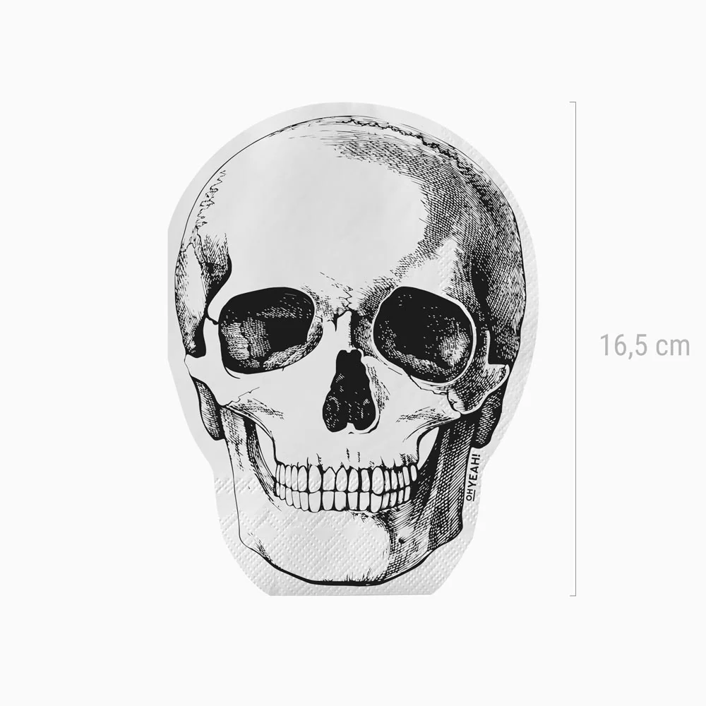 Servilletas Papel Doble Capa Calavera Esotérica Halloween - Image 3