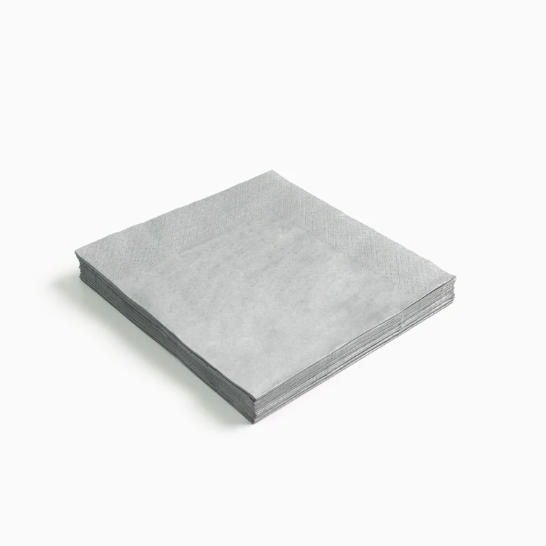 Servilletas Doble Capa Papel 33 x 33 Plata - Image 2
