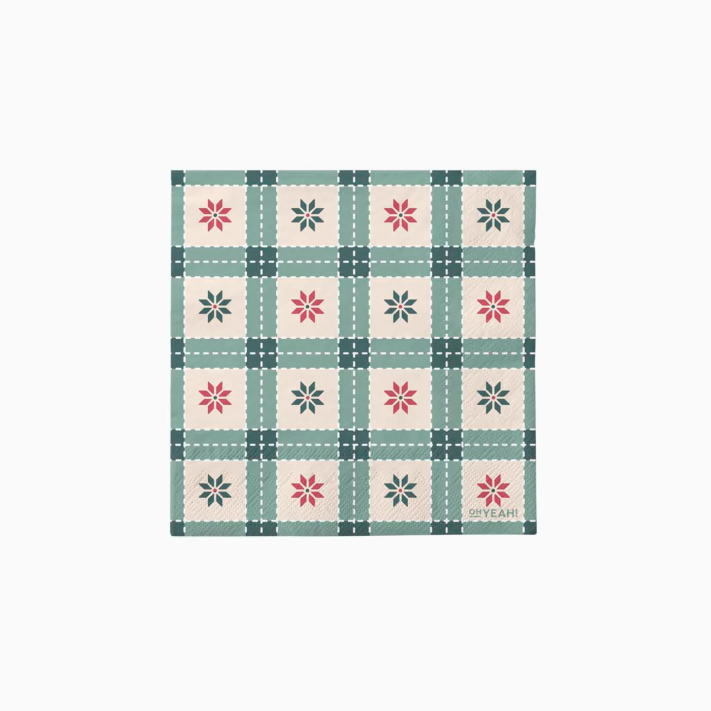 Servilletas Papel  25 x 25 cm Navidad Mini Copos de Nieve