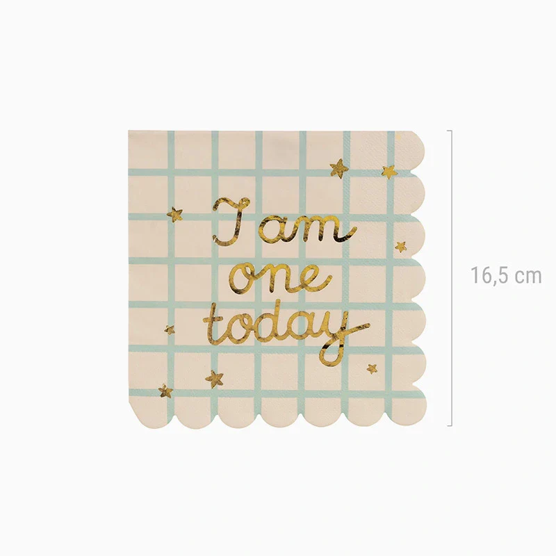Servilleta Oso "I Am One Today" 33 x 33 cm - Image 4
