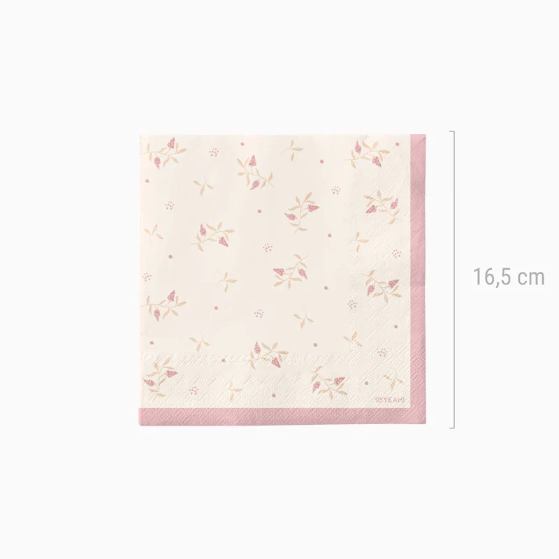 Servilleta Papel Doble Capa 33 x 33 cm Floral Rosa - Image 3