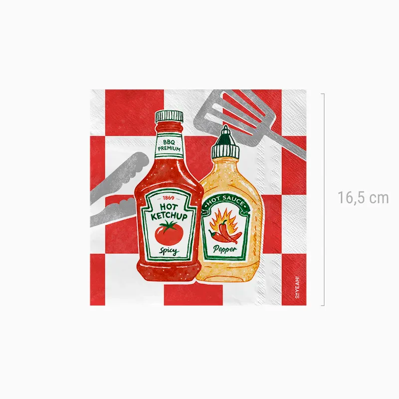 Servilleta Papel Doble Capa 33 x 33 cm Barbacoa - Image 3