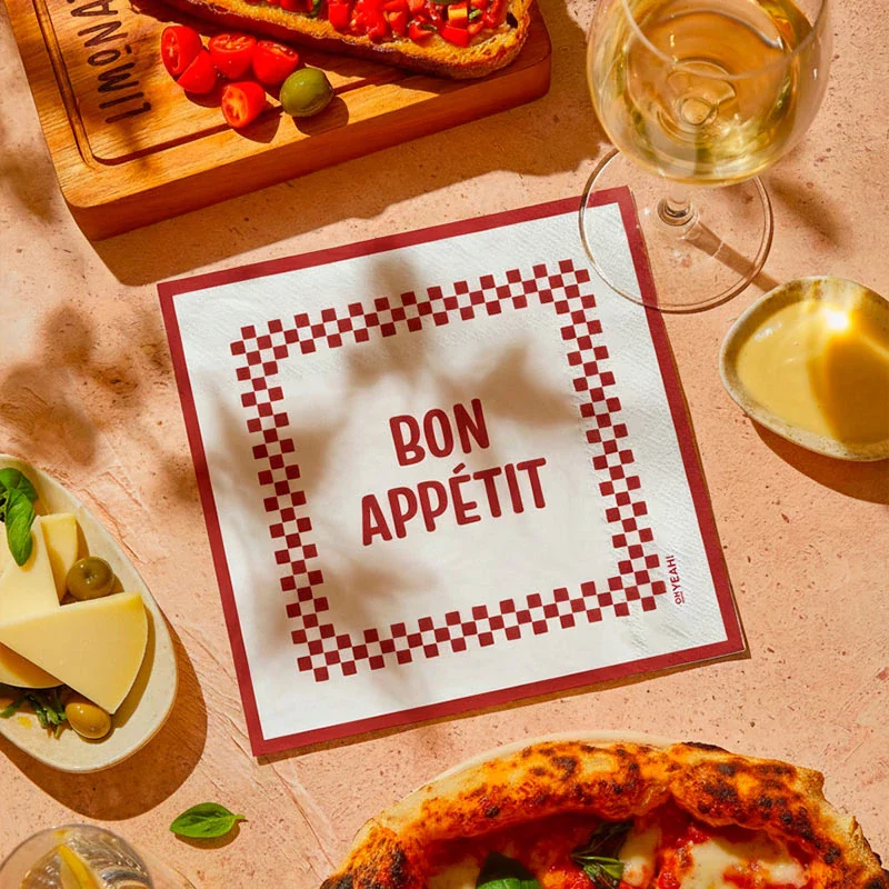 Servilleta Papel Doble Capa 33 x 33 cm 'Bon Appétit' - Image 4