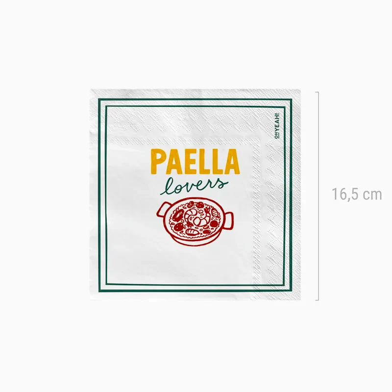 Servilleta Papel Doble Capa 33 x 33 cm 'Paella Lovers' - Image 3