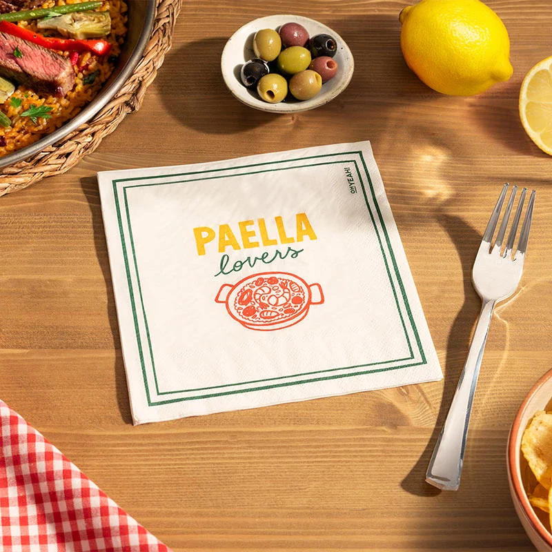Servilleta Papel Doble Capa 33 x 33 cm 'Paella Lovers' - Image 4