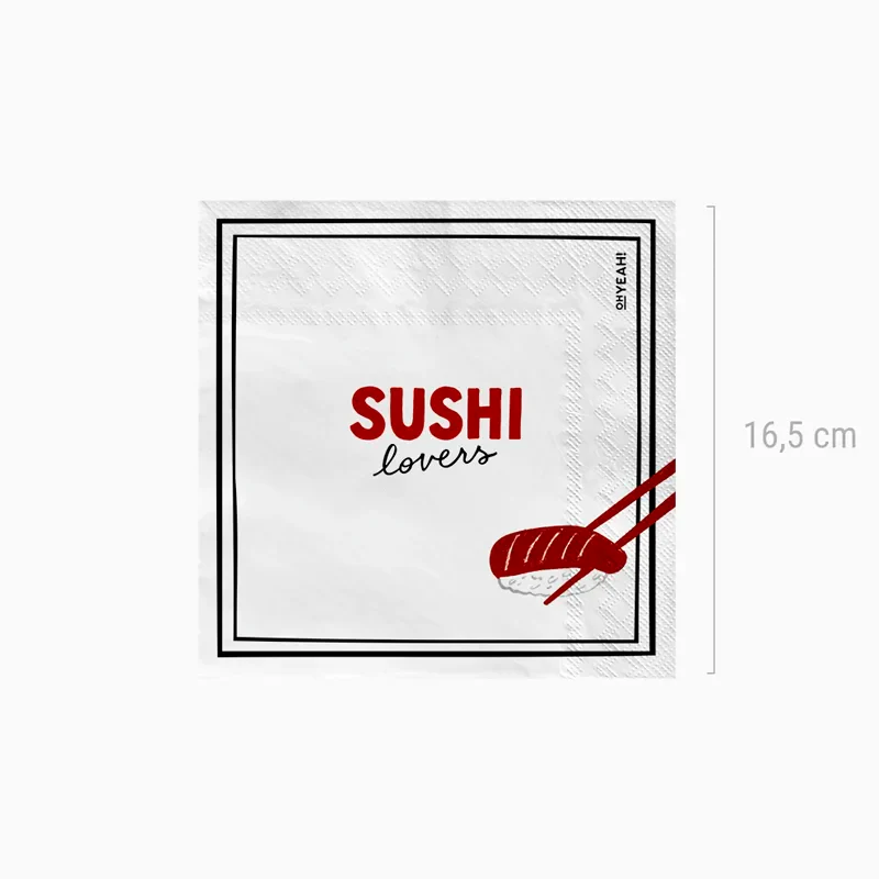 Servilleta Papel Doble Capa 33 x 33 cm 'Sushi Lovers' - Image 3