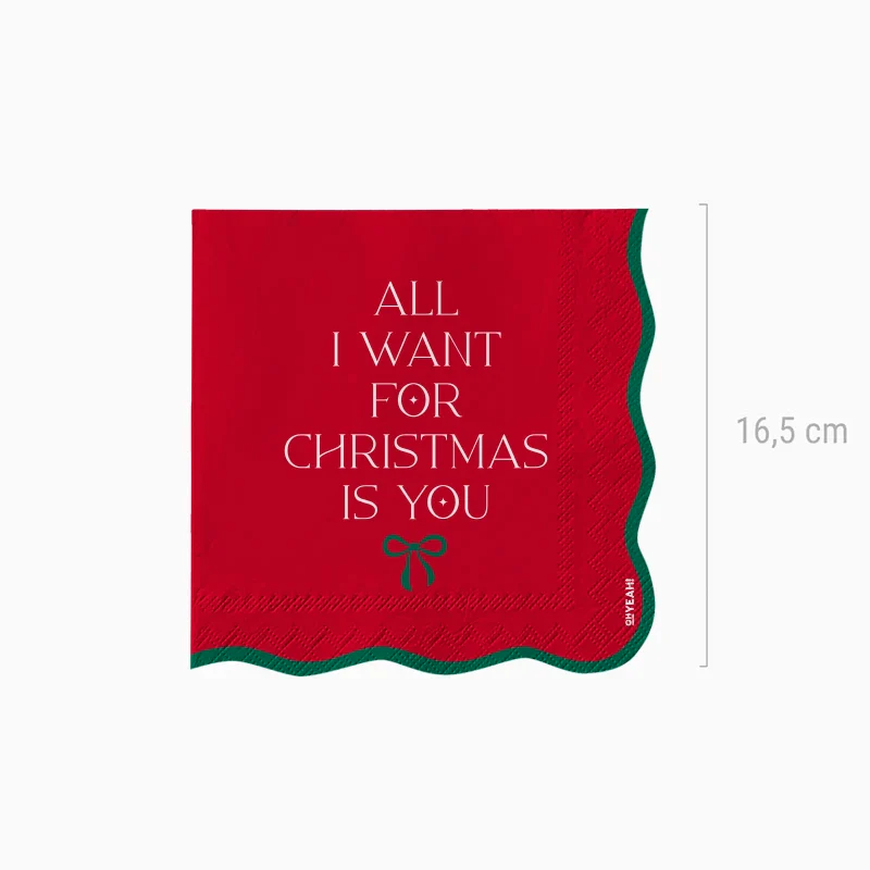 Servilleta Papel Doble Capa 33 x 33 cm All I Want For Christmas - Image 3