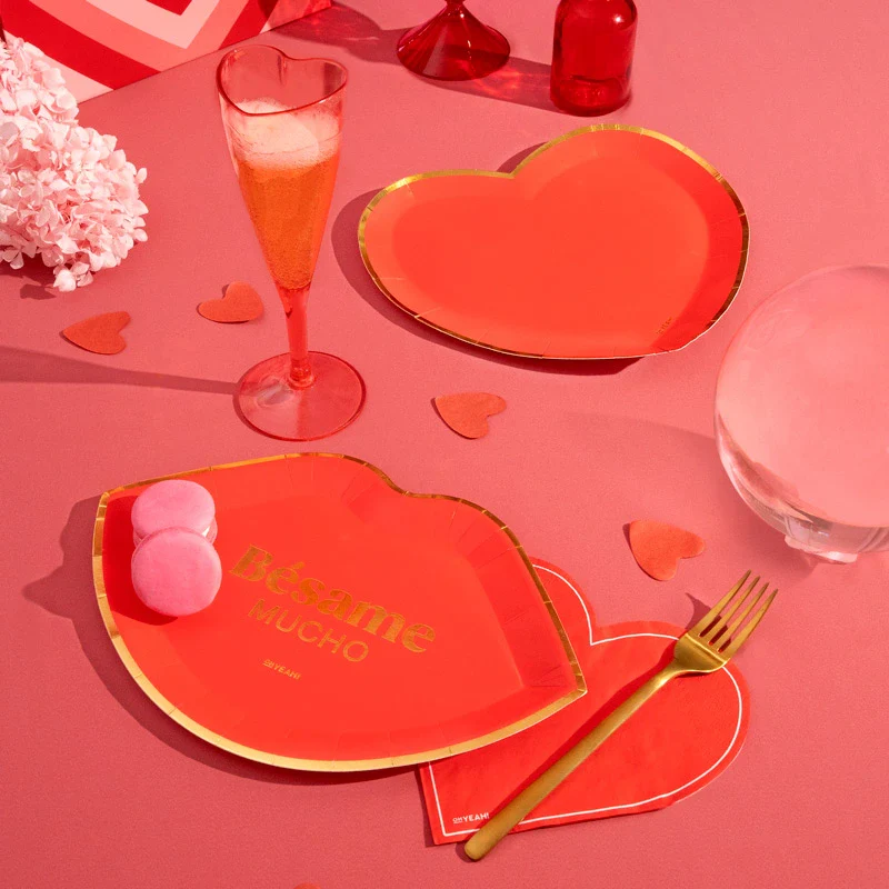 Servilletas Papel Doble Capa Corazón San Valentín Rojo - Image 3