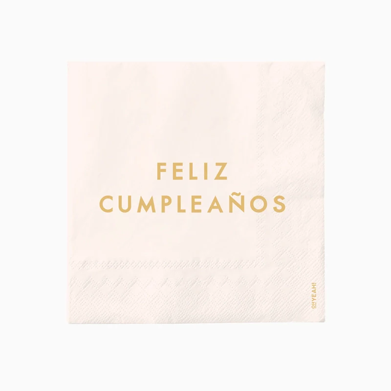 Servilleta Papel Doble Capa 33 x 33 cm Feliz Cumple Color - Image 4