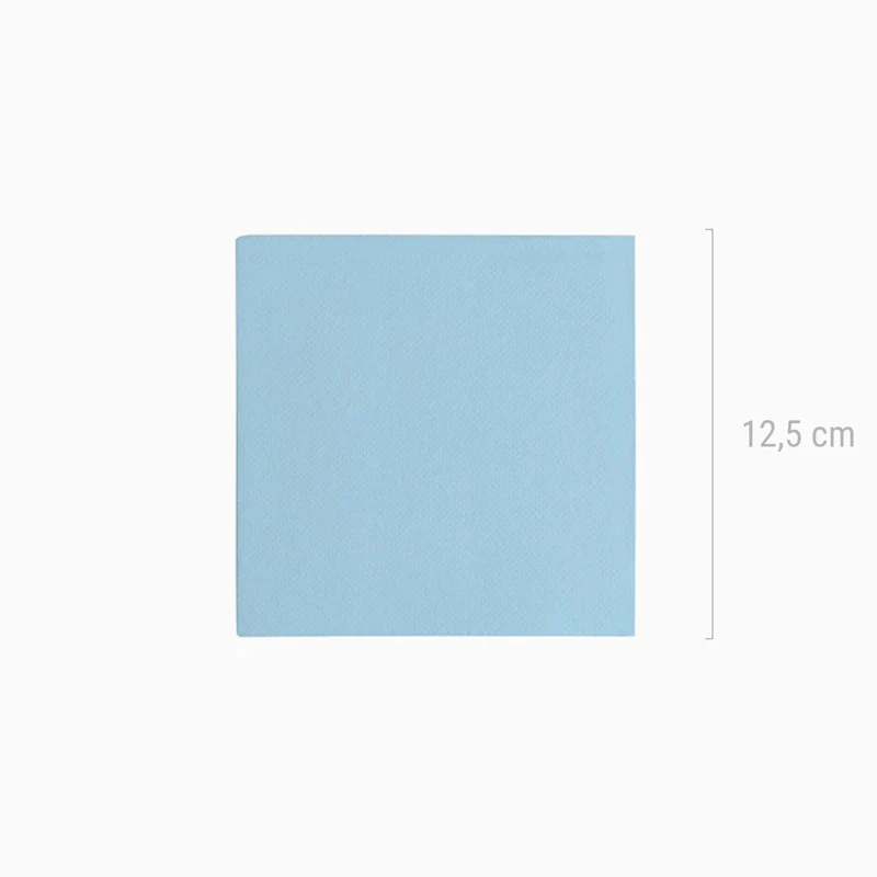 Servilletas Papel Premium 25 x 25 Azul Pastel - Image 3