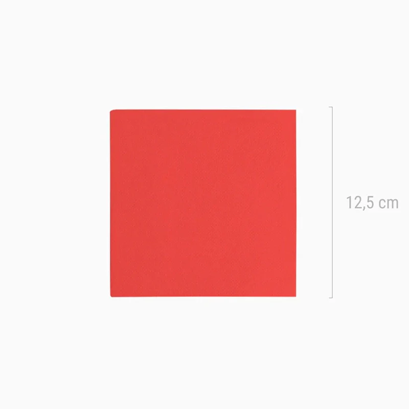 Servilletas Papel Premium 25 x 25 Rojo - Image 3