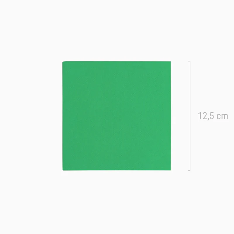 Servilletas Papel Premium 25 x 25 Verde - Image 3