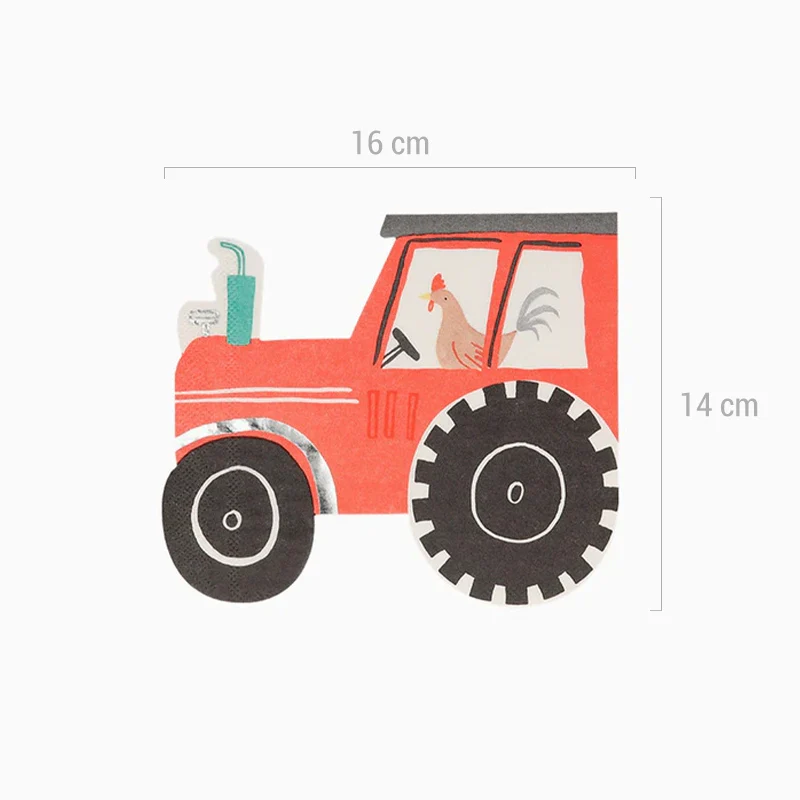 Servilletas Papel Tractor En la Granja - Image 5