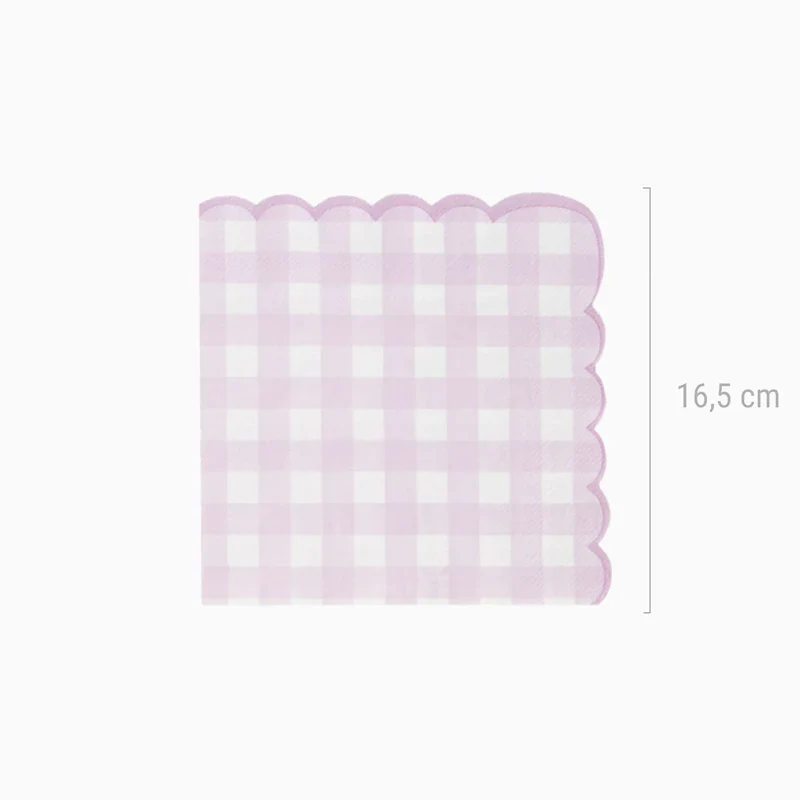 Servilletas Papel 33 x 33 cm Vichy Color Pastel - Image 3