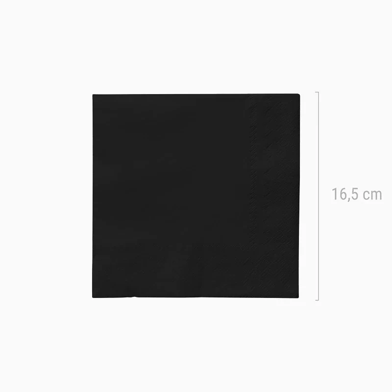 Servilletas Papel Doble Capa 33 x 33 cm Negro - Image 2