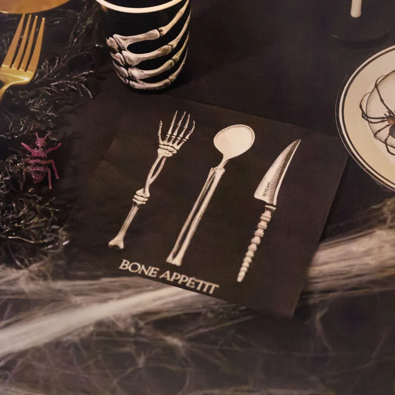 Servilletas Papel Doble Capa Calavera 33 x 33 cm Halloween - Image 4