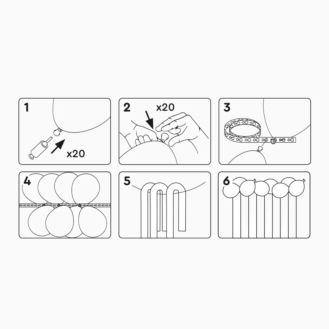 Set Arco Globos Látex y Cortina Papel San Valentín - Image 5