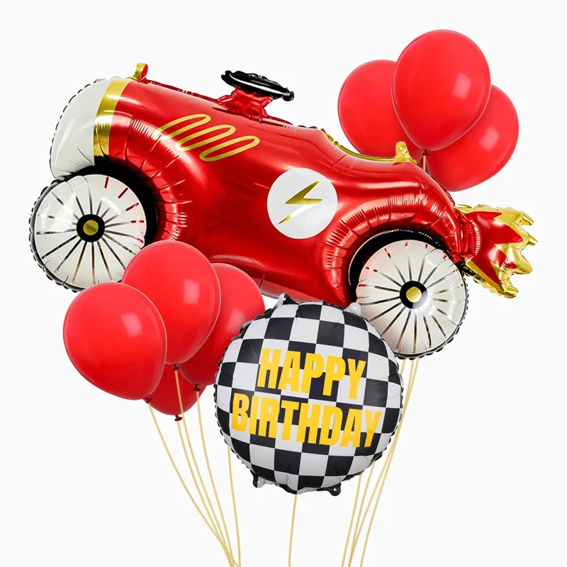 Set Globos Foil Coche Cumpleaños