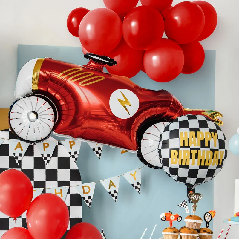 Set Globos Foil Coche Cumpleaños - Image 2