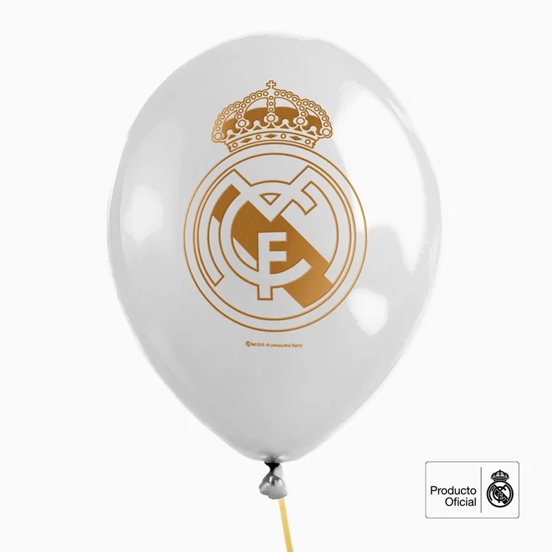 Set Globos Látex Ø 30 cm Real Madrid - Image 2