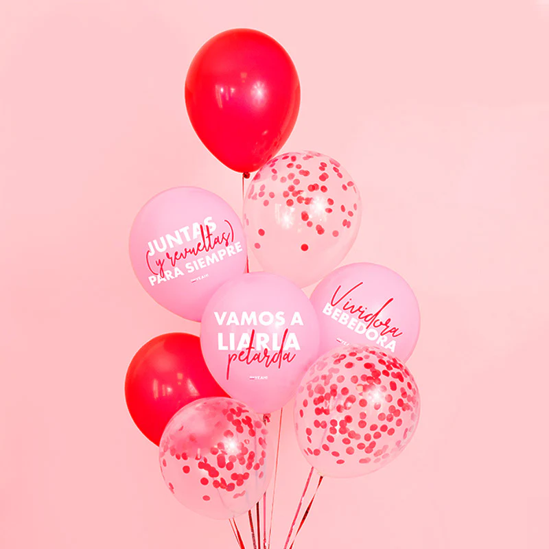 Set Globos Despedida de Soltera Látex 'TRUE LOVE'