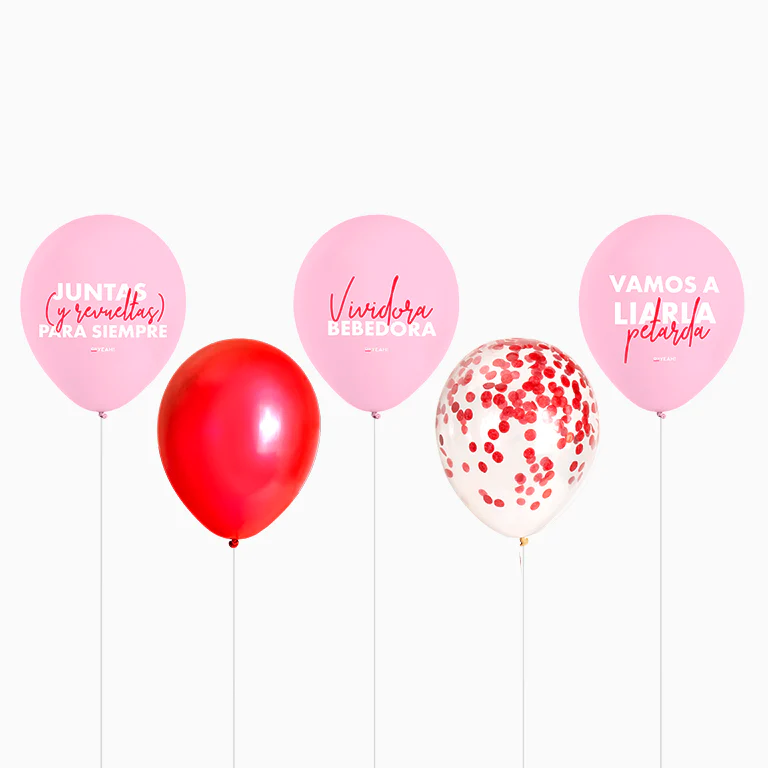 Set Globos Despedida de Soltera Látex 'TRUE LOVE' - Image 2