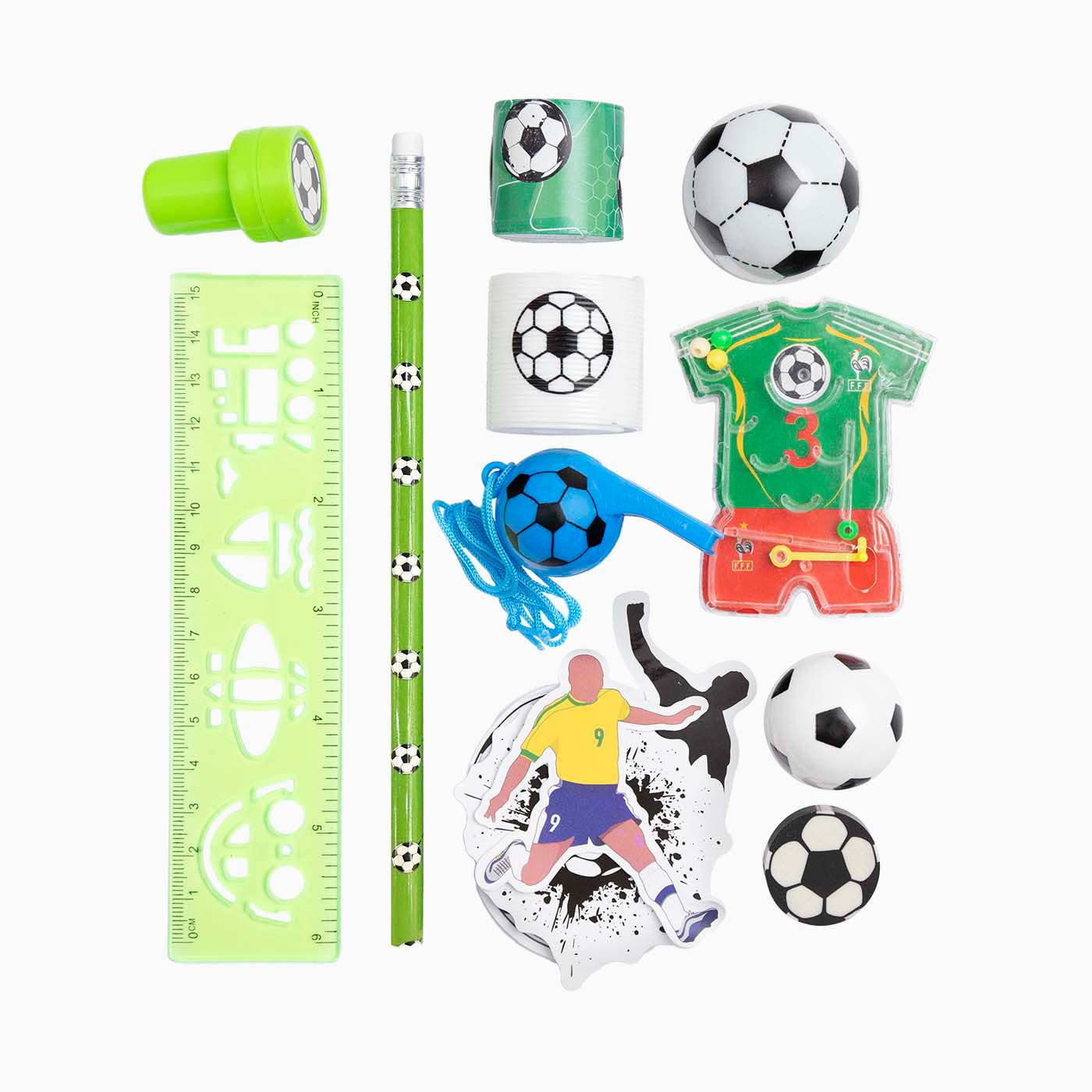 Relleno Piñata Set Juguetes Fútbol