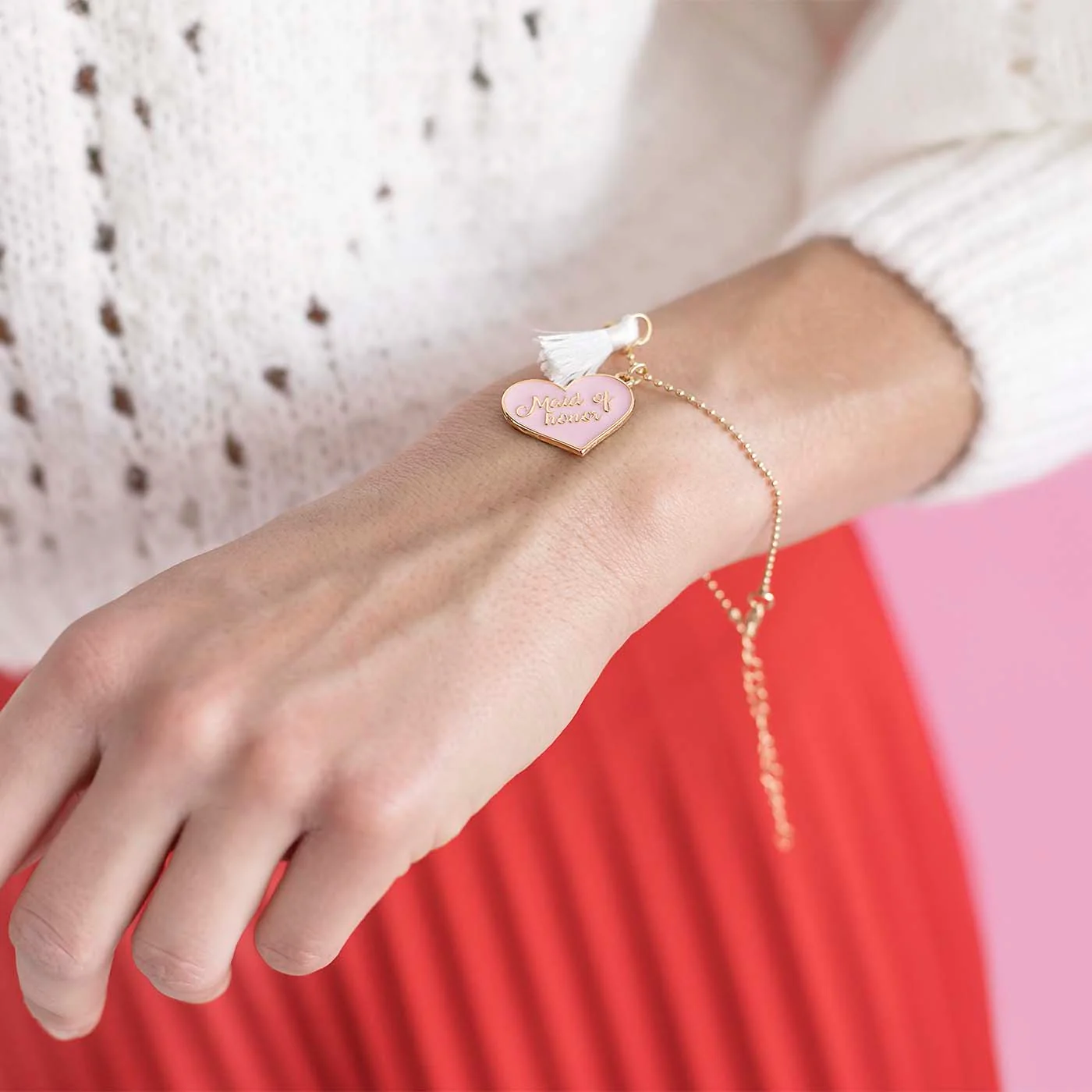 Tarjeta con Pulsera "Will you be my Maig of Honor" - Image 3