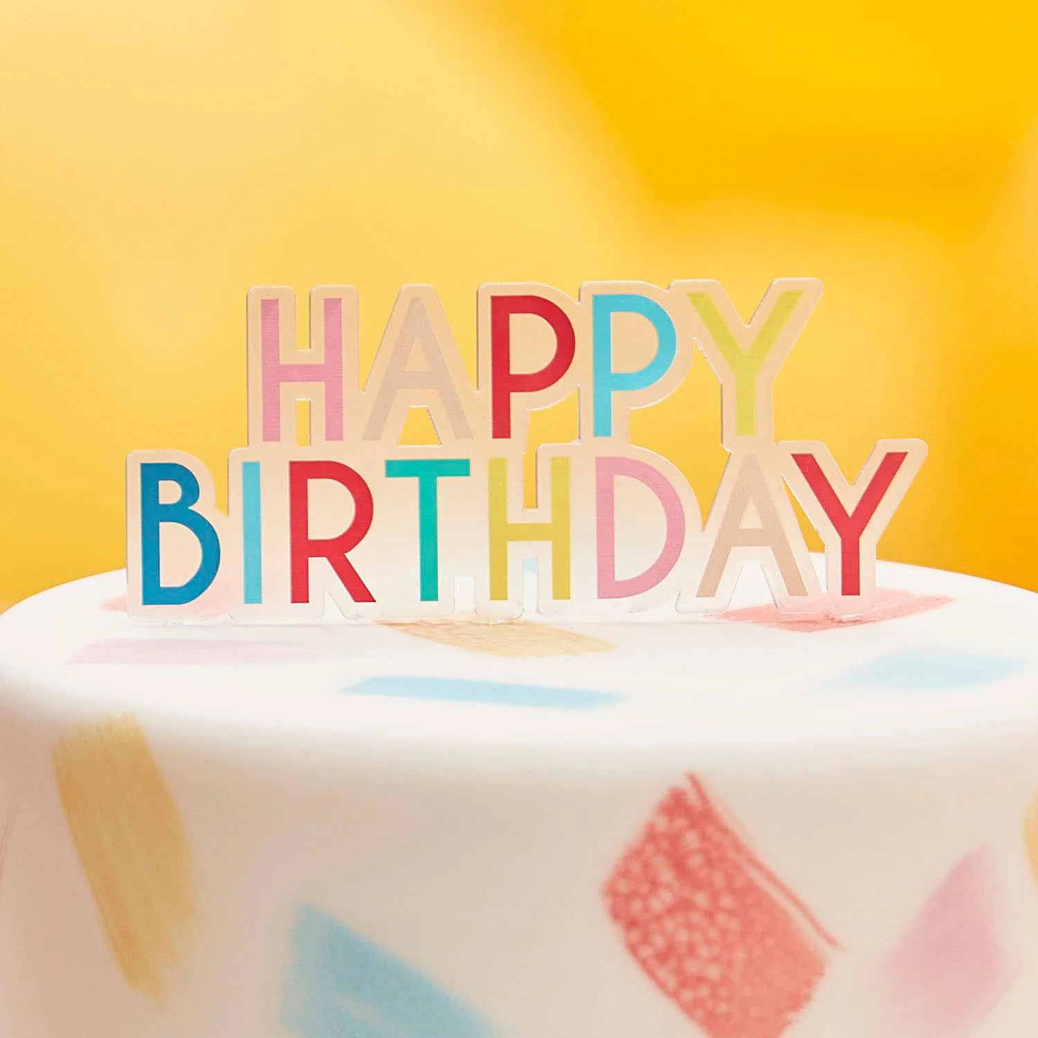 Topper Tarta Happy Birthday Multicolor - Image 3