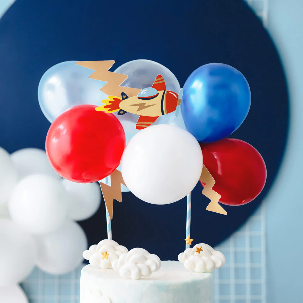 Topper Tarta Globos Aviones