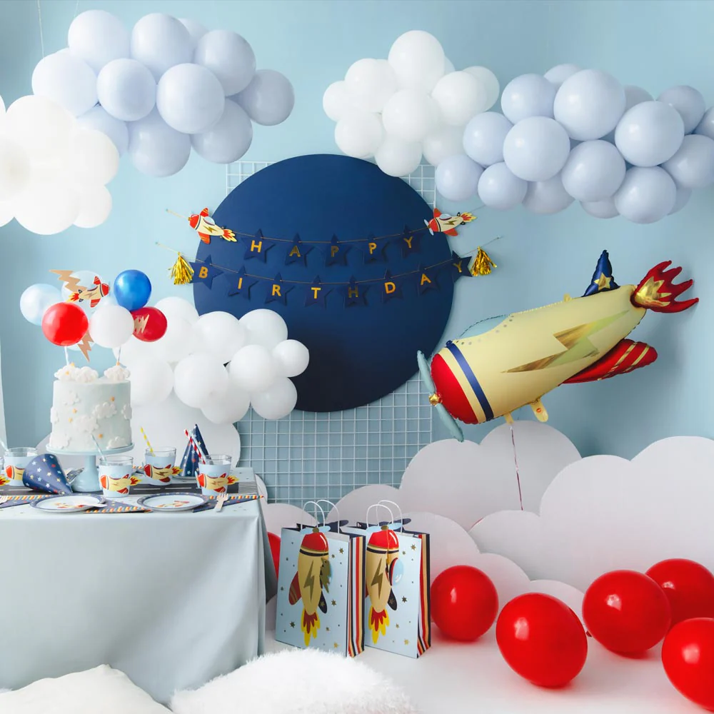 Topper Tarta Globos Aviones - Image 3