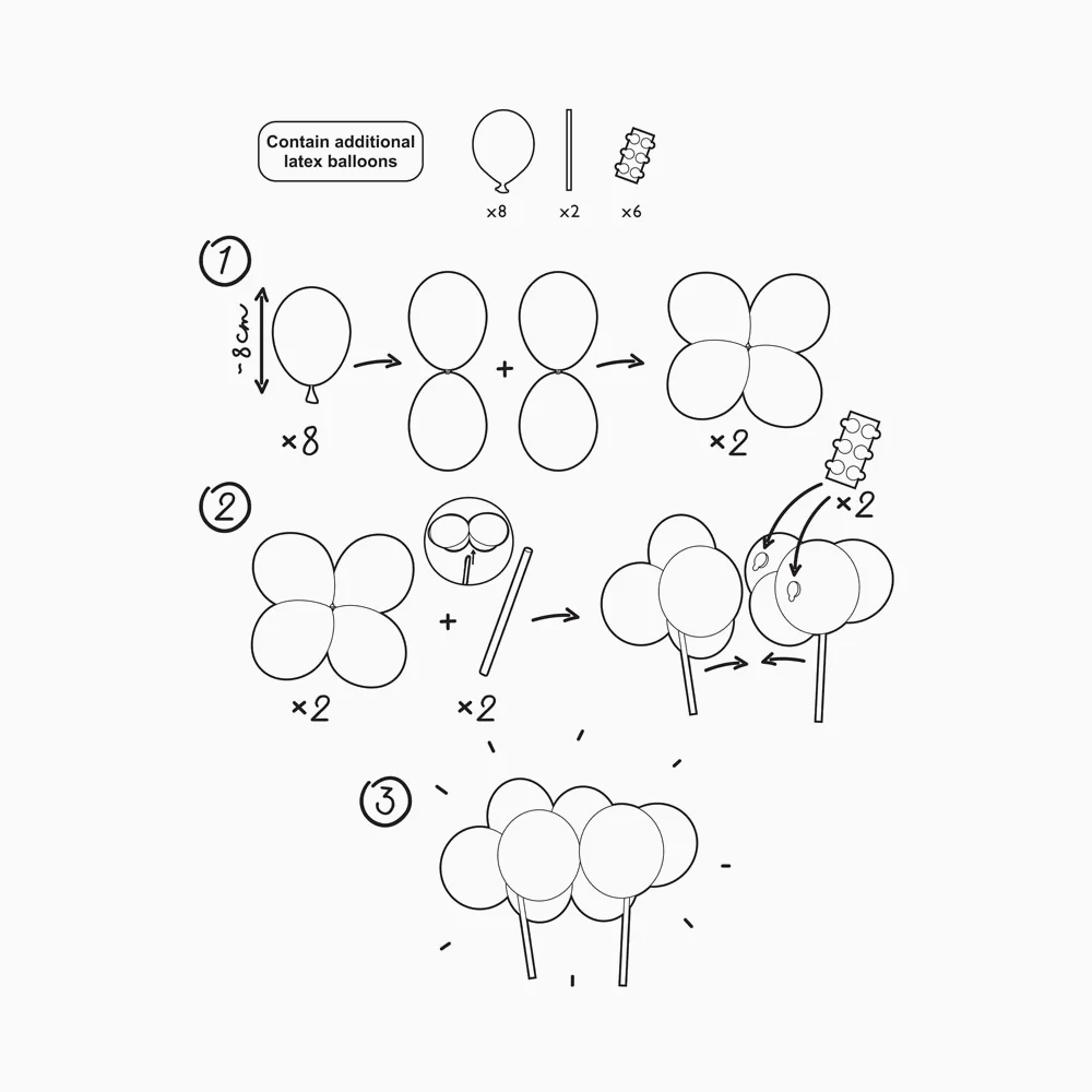 Topper Tarta Globos Aviones - Image 4