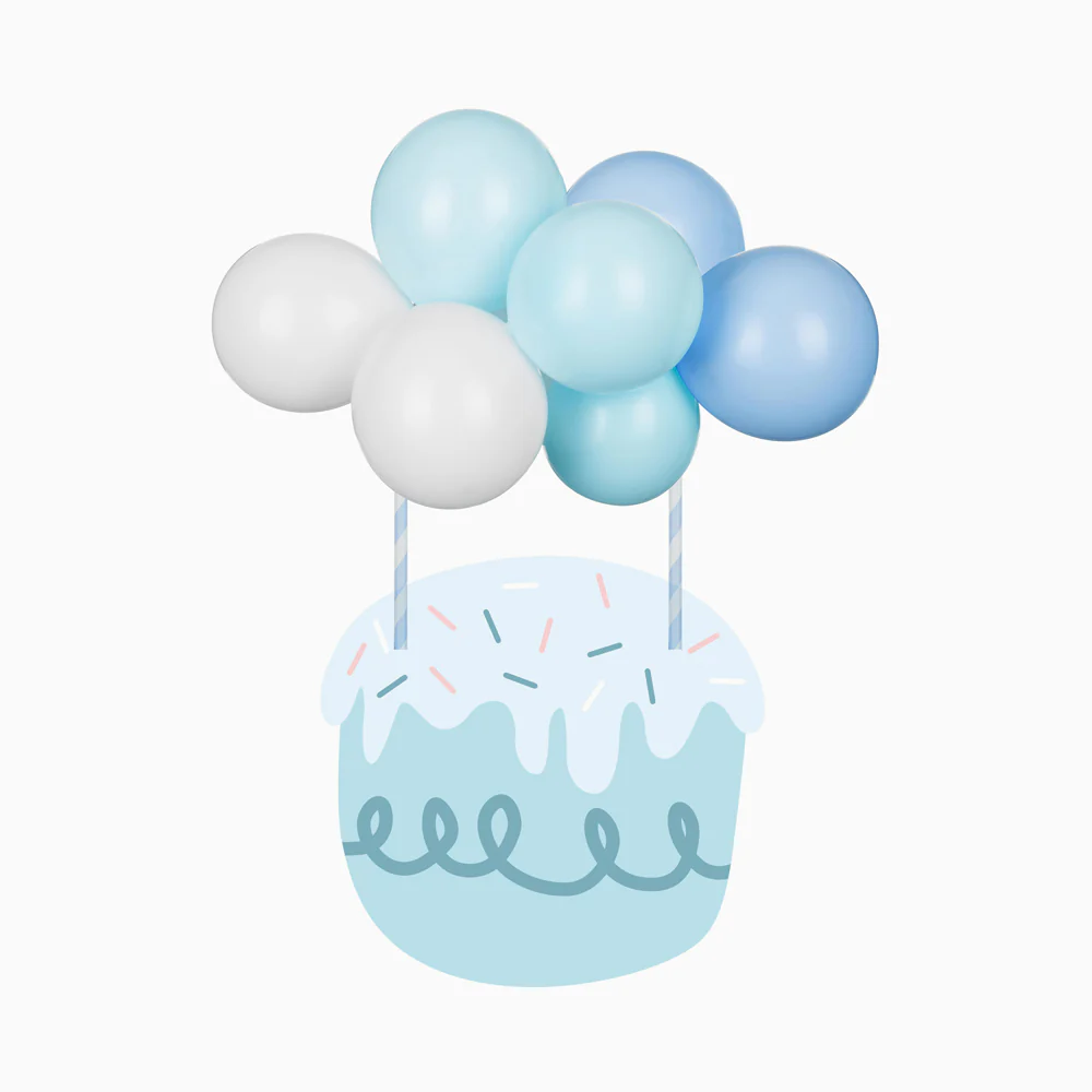 Topper Tarta Globos Azul - Image 2