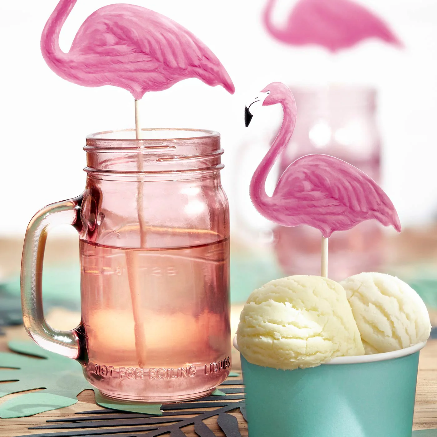Topper Tarta Cartón Flamingo - Image 6
