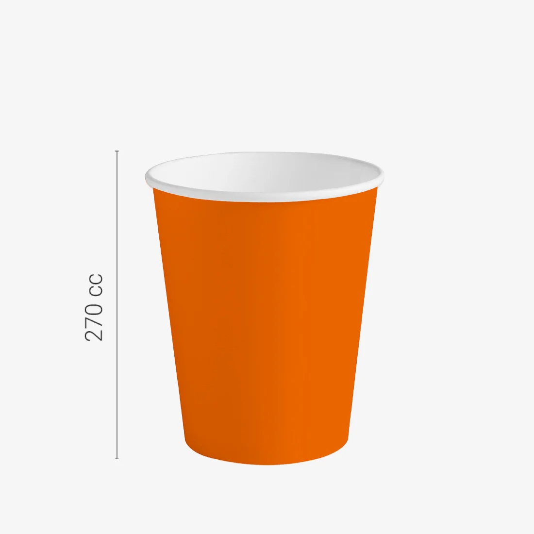 Vaso Cartón 270 cc Naranja - Image 2