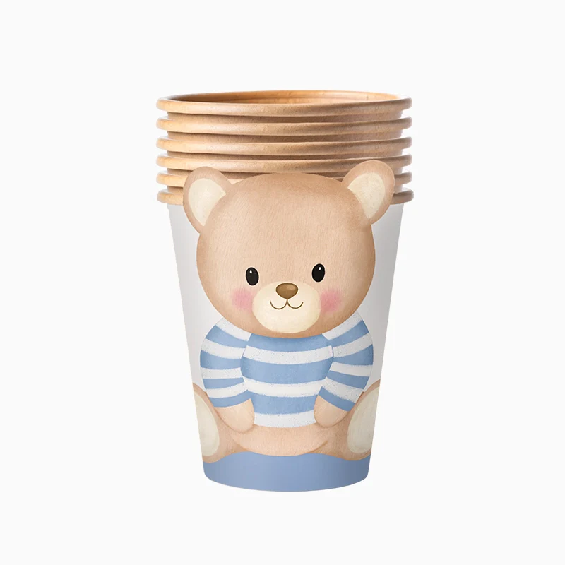 Vaso Cartón con Funda 270 cc Baby Osito Azul - Image 3