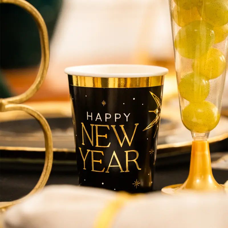 Vaso Cartón 270 cc Nochevieja 'Happy New Year' - Image 2