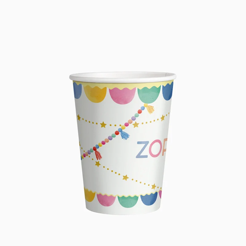 Vaso Cartón Globos 270 cc 'Zorionak' - Euskera - Image 2