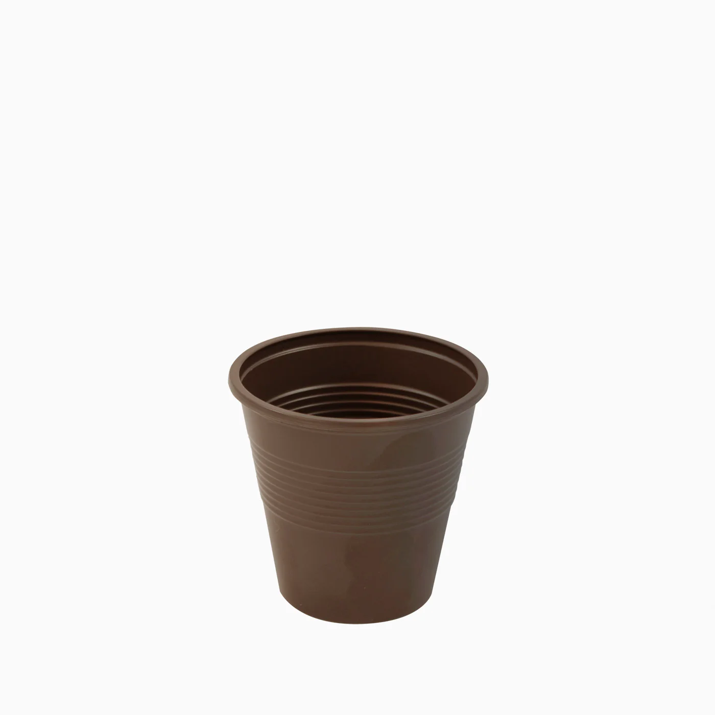 Vaso Espresso Plástico 80 cc Marrón