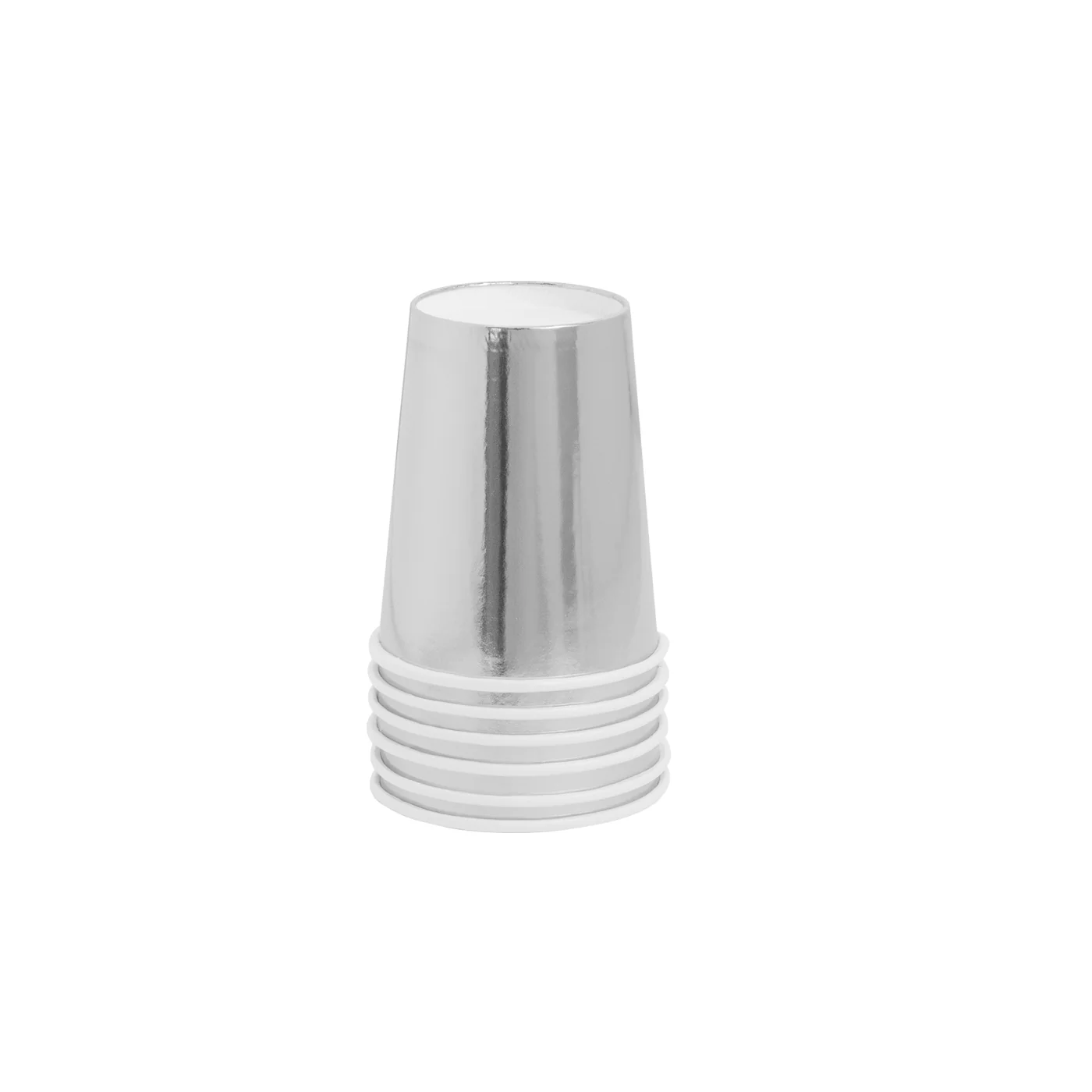 Vaso Cartón Metalizado 270 cc Plata - Image 6