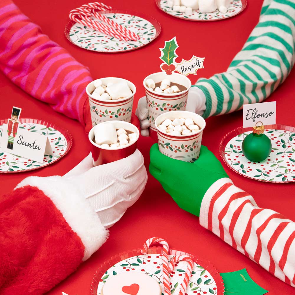 Vaso Cartón Navidad 270 cc Acebo - Image 2