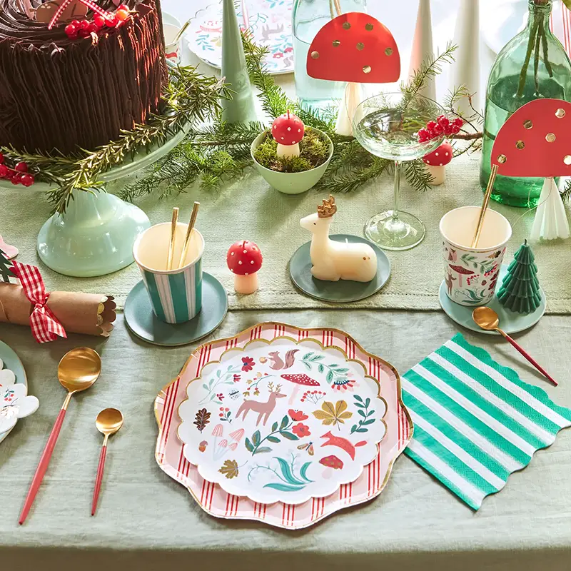 Vaso Navidad Estampado Bosque - Image 3