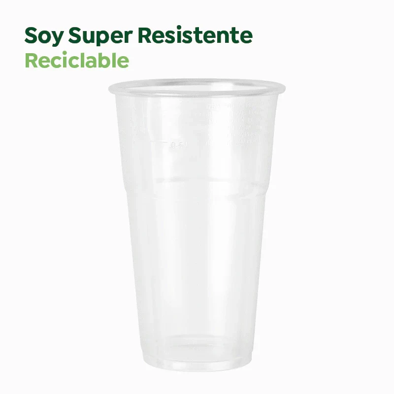 Vaso Pinta Plástico PP Irrompible 600 cc Transparente (6 uds) - Image 3
